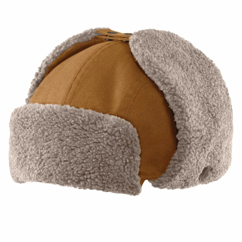 'Carhartt' Men's Rain Defender® Canvas Trapper Hat - Carhartt Brown