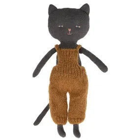 Chatons Kitten in Overalls in Black by Maileg