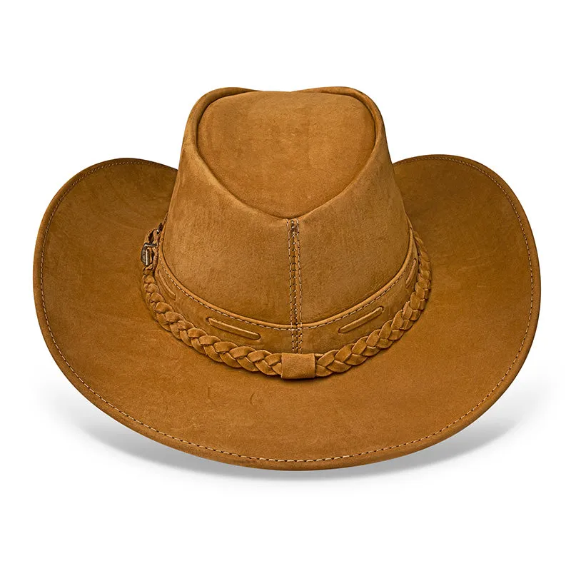 Cowboy Hat Tan Leather Western Trailblazer