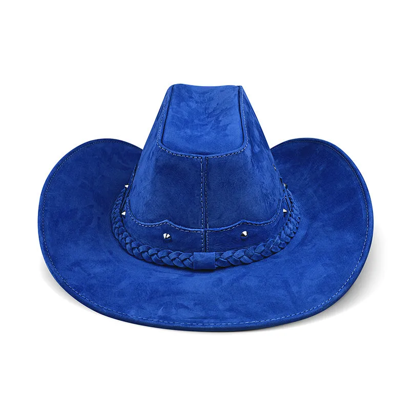 Cowboy Hat Western Blue Leather American Star