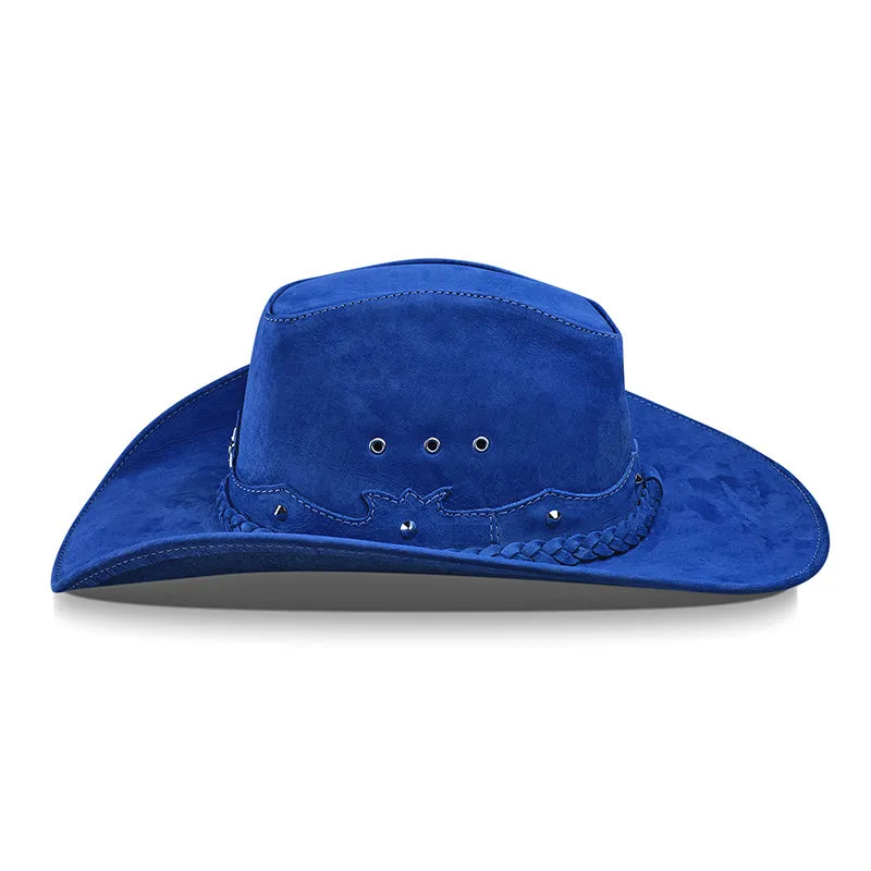 Cowboy Hat Western Blue Leather American Star
