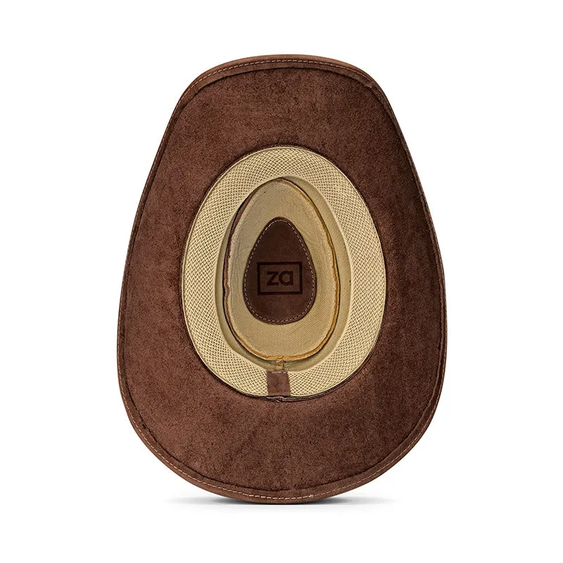 Cowboy Hat Western Brown Leather Ranger Star