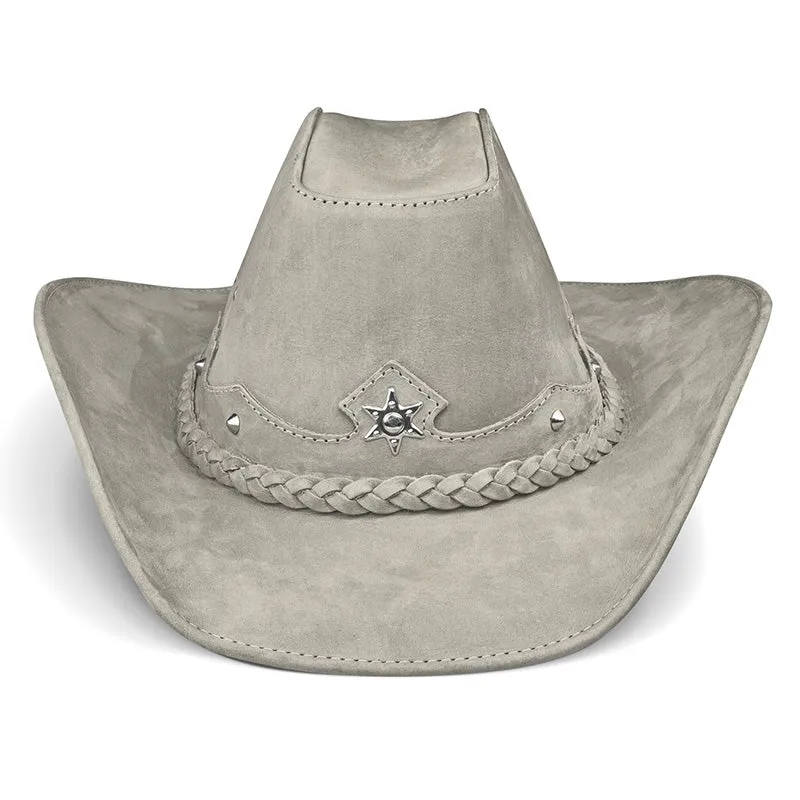 Cowboy Hat Western Gray Leather American Star