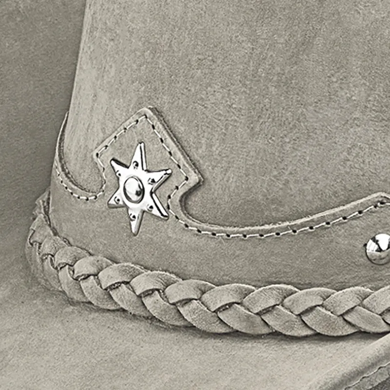 Cowboy Hat Western Gray Leather American Star