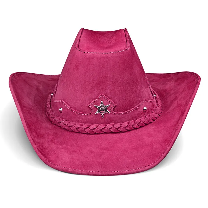 Cowboy Hat Western Pink Leather American Star