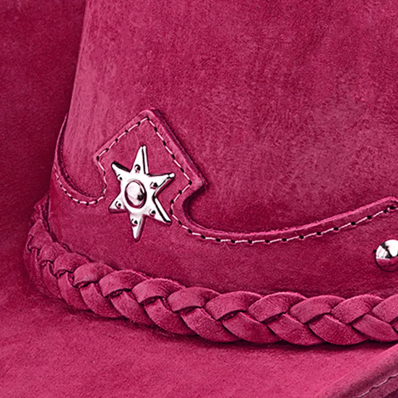 Cowboy Hat Western Pink Leather American Star