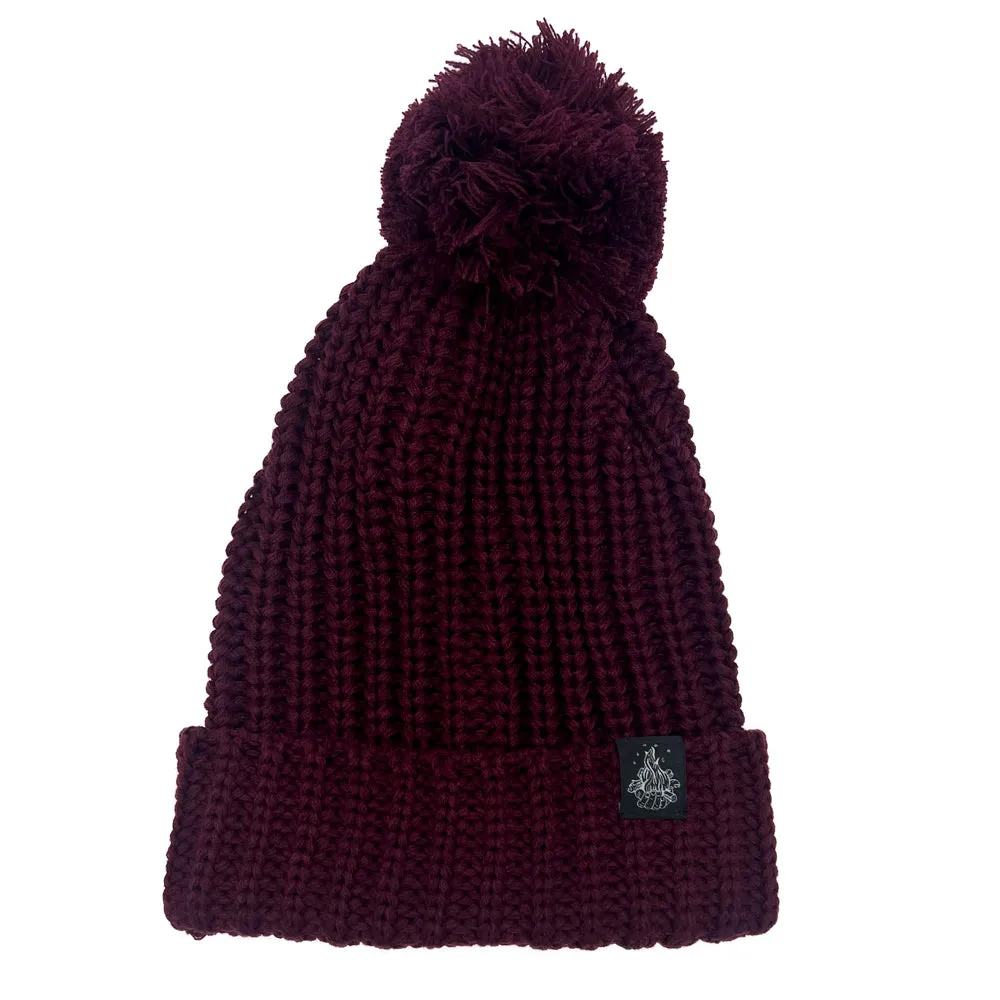Cranberry Hand   Flame Beanie