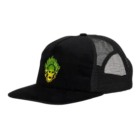 Creature - Bonehead Flame Mesh Trucker Black