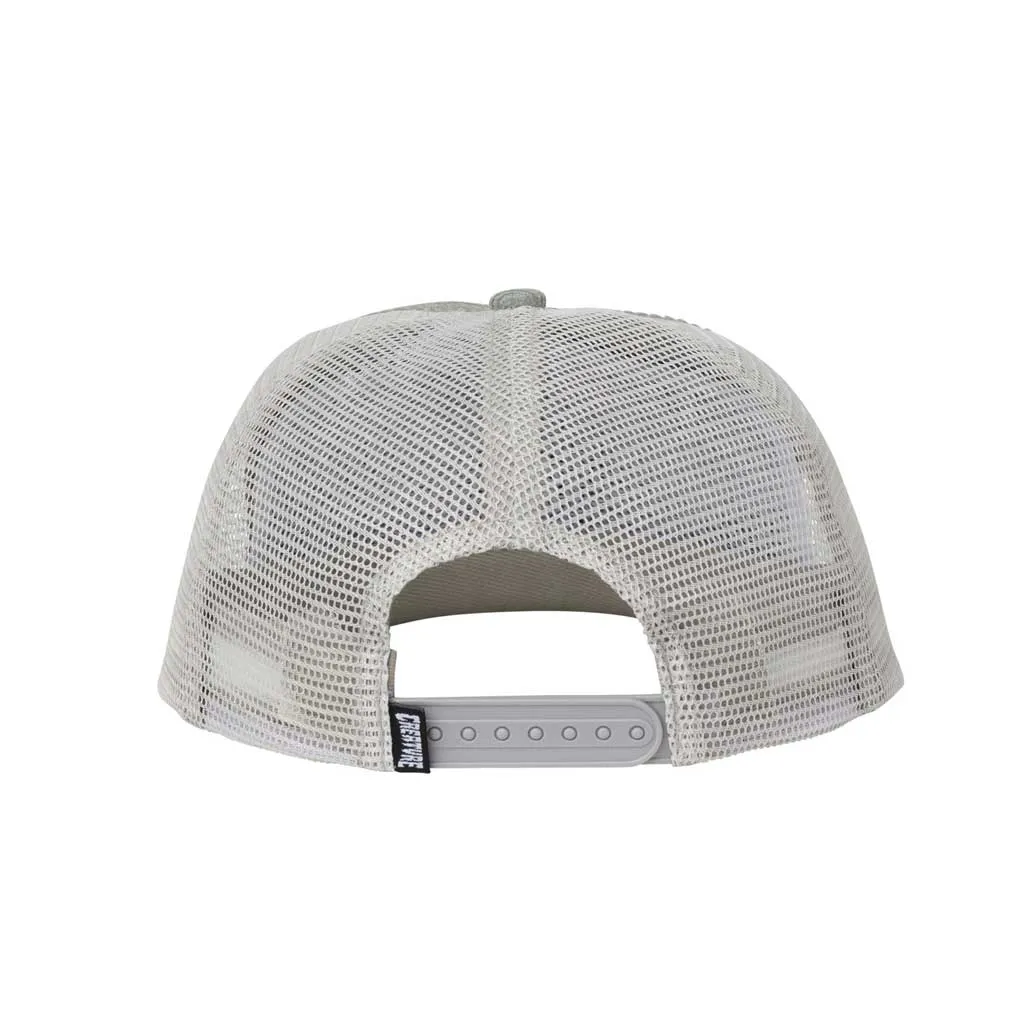 Creature Bonehead Flame Mesh Trucker - Grey
