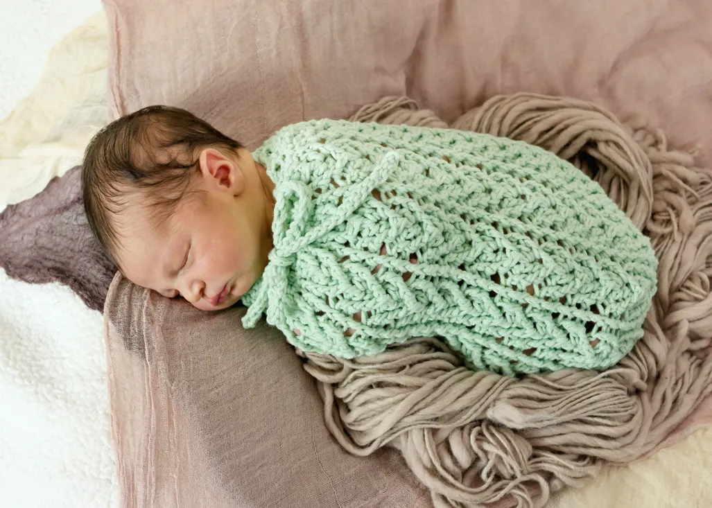 Crochet Pattern for Arrowhead Baby Cocoon or Swaddle Sack | Crochet Snuggle Sack Pattern | Baby Cocoon Crocheting Pattern | DIY Written Crochet Instructions