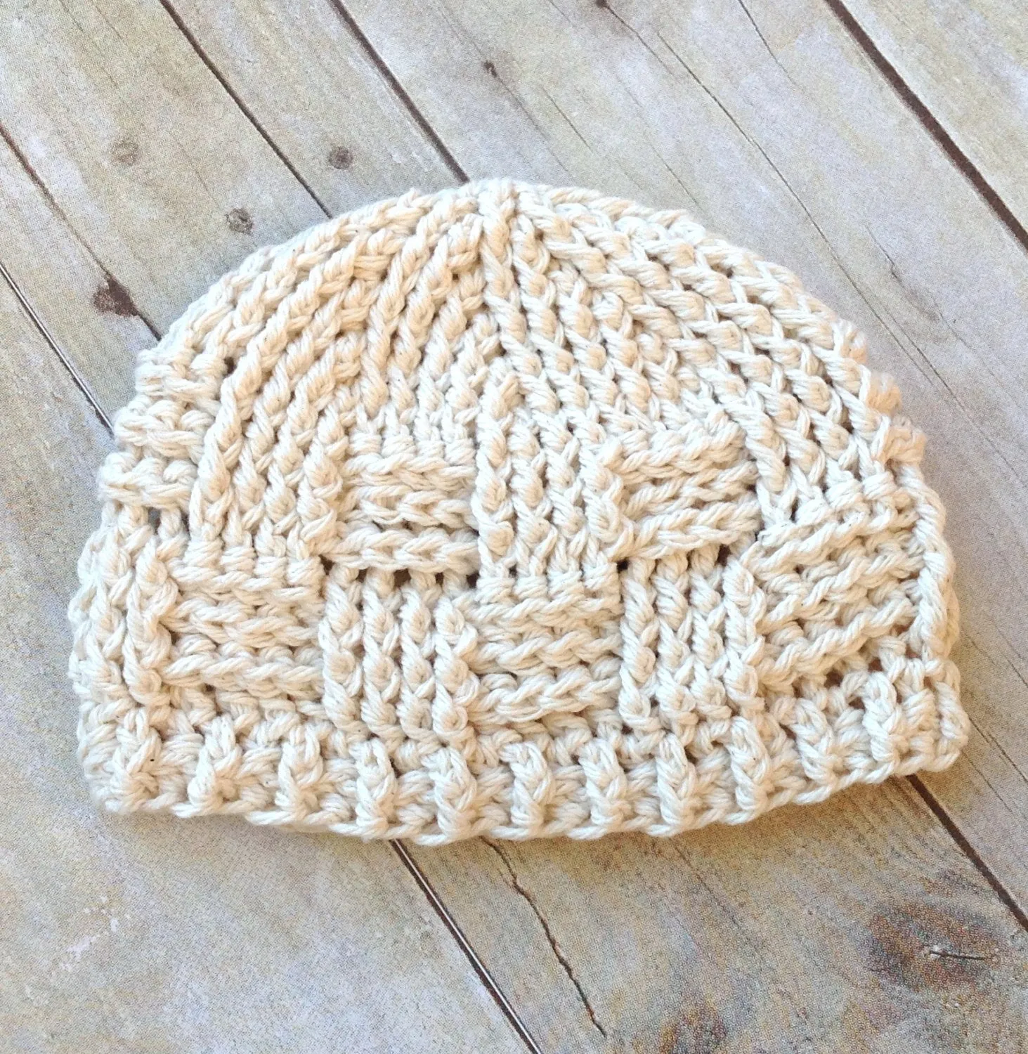 Crochet Pattern for Basket Weave Beanie | Crochet Hat Pattern | Hat Crocheting Pattern | DIY Written Crochet Instructions