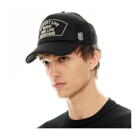 Cult Of Individuality Mens Support Live Music Trucker Hat 624BC-CH54A Black