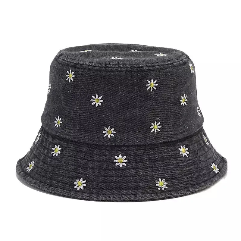 Daisies Classic Denim Bucket Hat