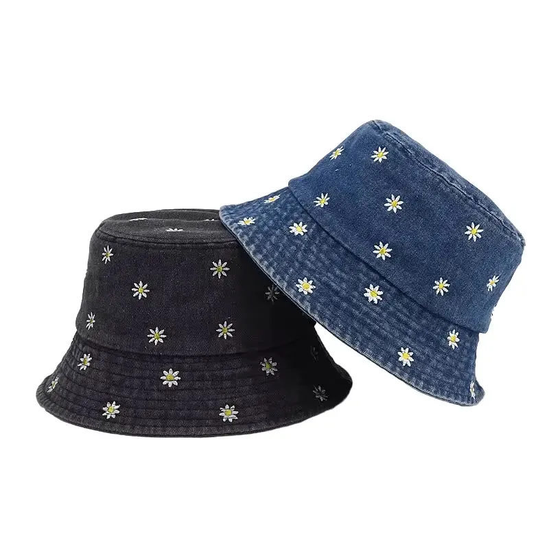 Daisies Classic Denim Bucket Hat