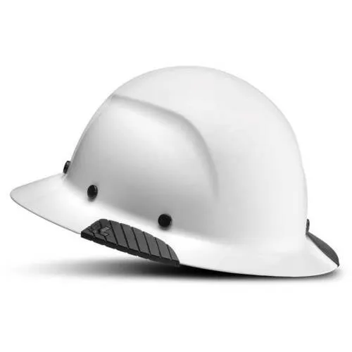 DAX Fiber Reinforced Resin Hard Hat, Full Brim with 6 Point Ratchet Suspension