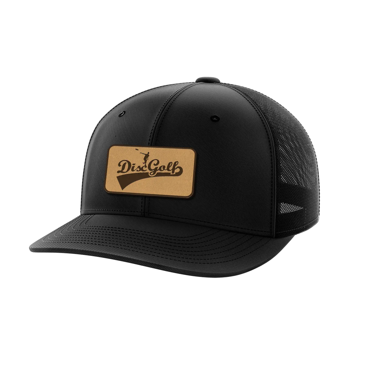 Disc Golf Leather Patch Hat