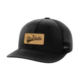 Disc Golf Leather Patch Hat