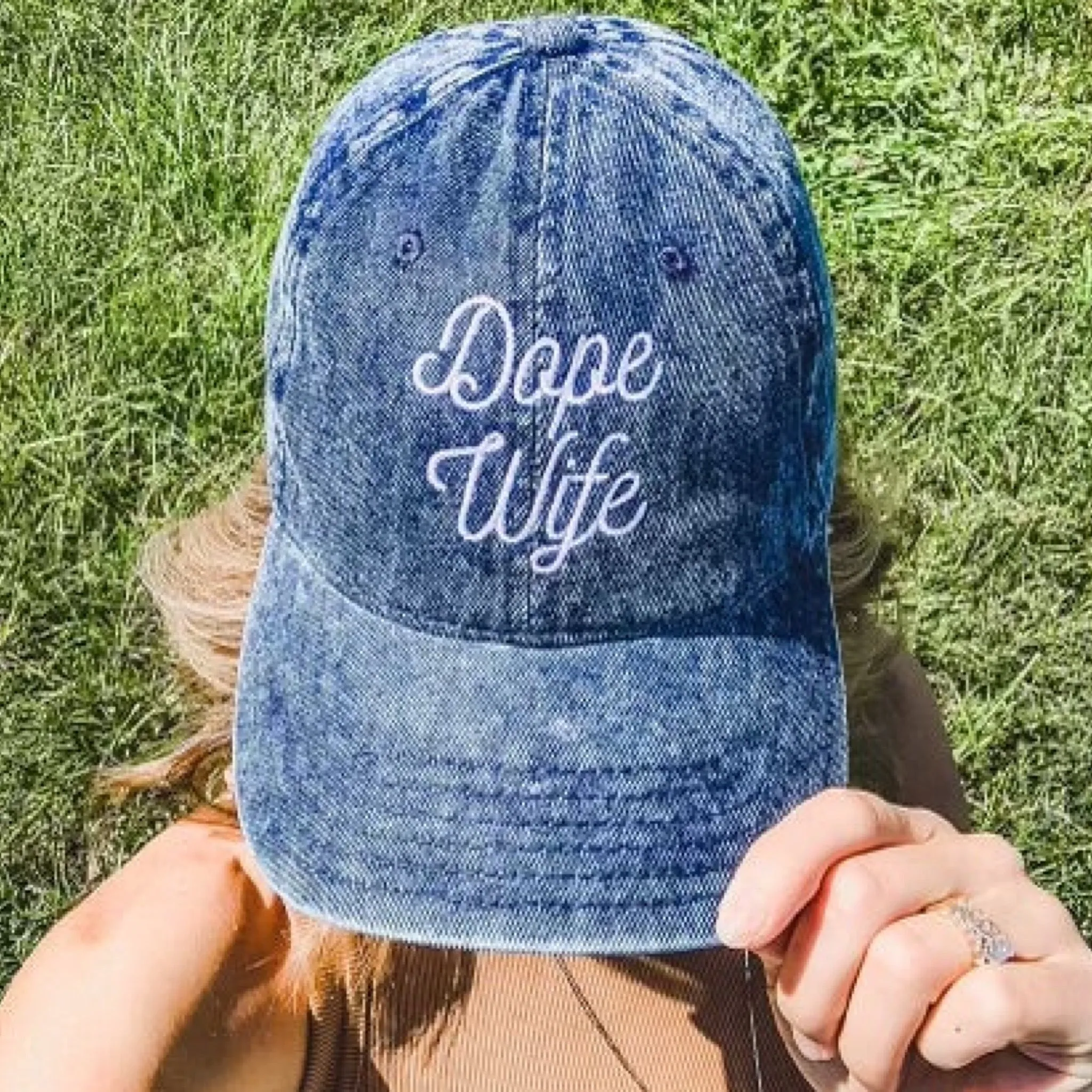 Dope Wife Acid Wash Blue Jean