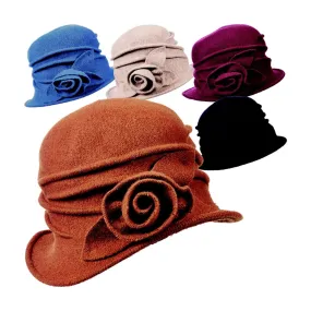 Dorfman Pacific Sienna Boiled Wool Cloche (Women's)