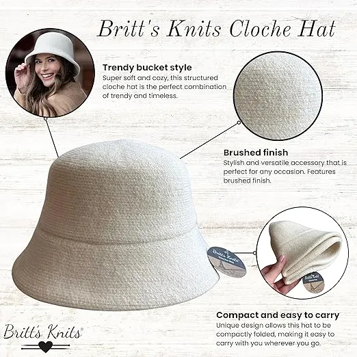Fall/ Winter Black Cloche Hat