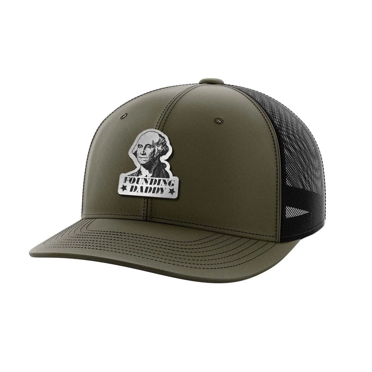 Founding Daddy Black Patch Hat