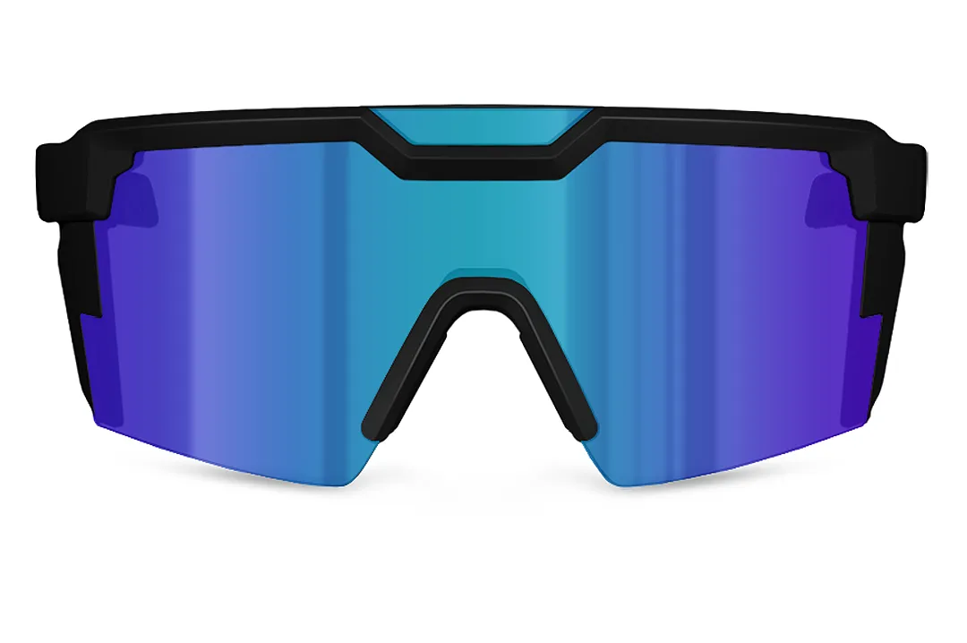Future Tech Sunglasses in Polarized Galaxy Blue Z87 