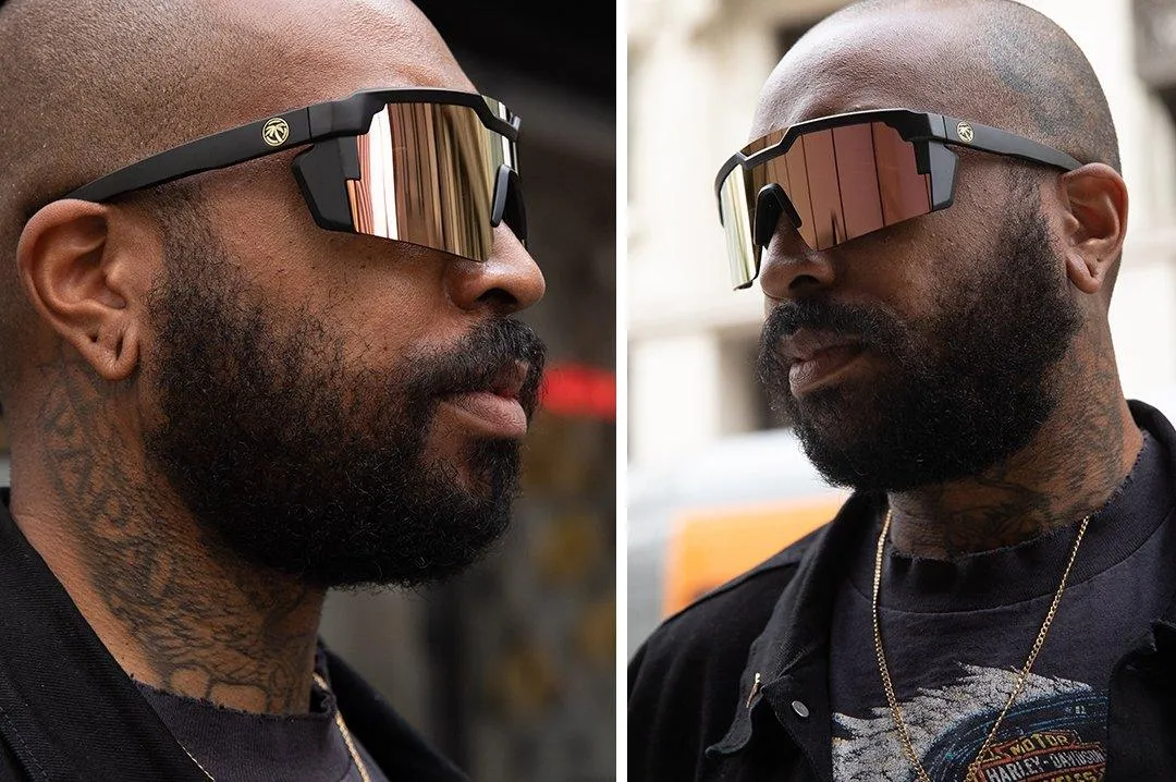 Future Tech Sunglasses: Rose Gold Z87  Polarized