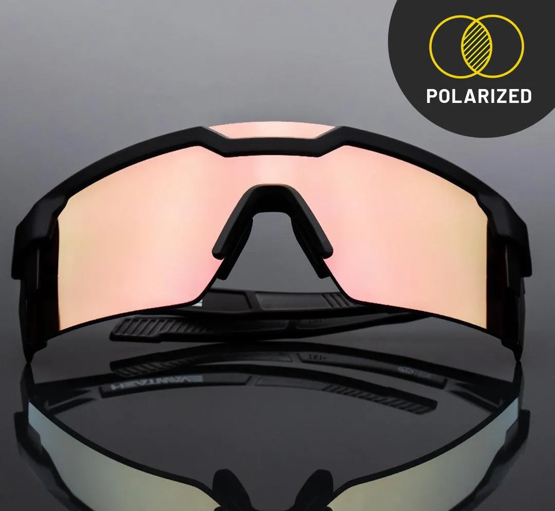 Future Tech Sunglasses: Rose Gold Z87  Polarized