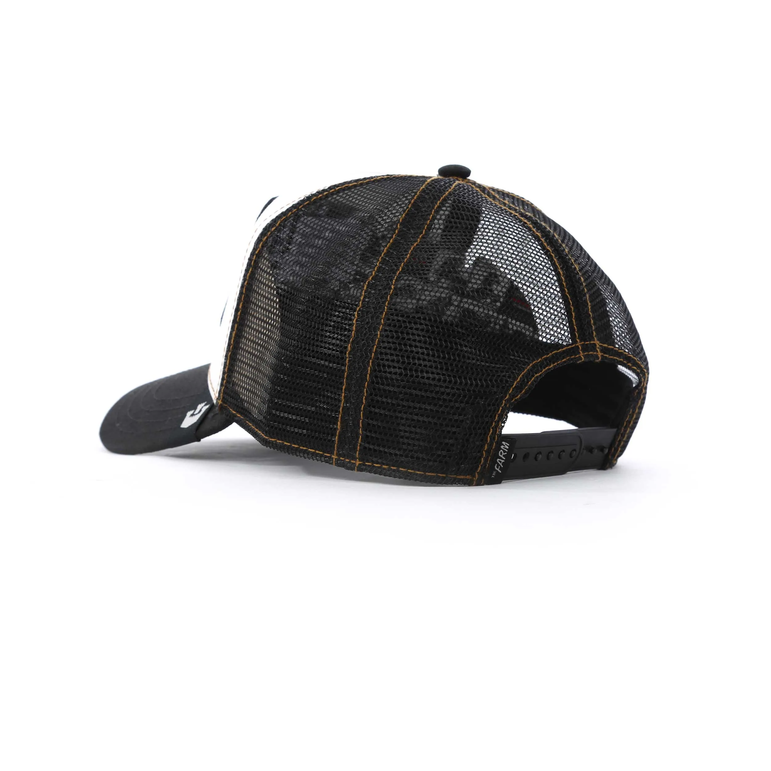 Goorin Bros The King Lion Trucker Cap in Black & White