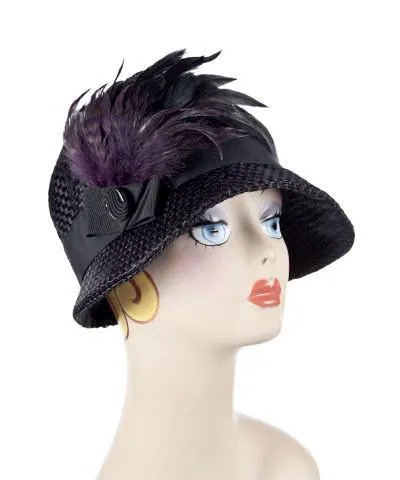 Grace Cloche Style Hat - Interconnected in Black Upholstery