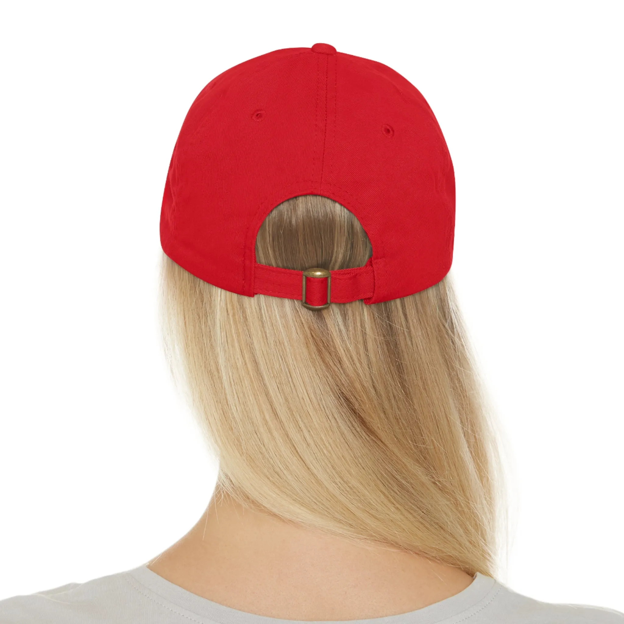 Hey Balloons Logo Dad Hat with Leather Patch (Rectangle)