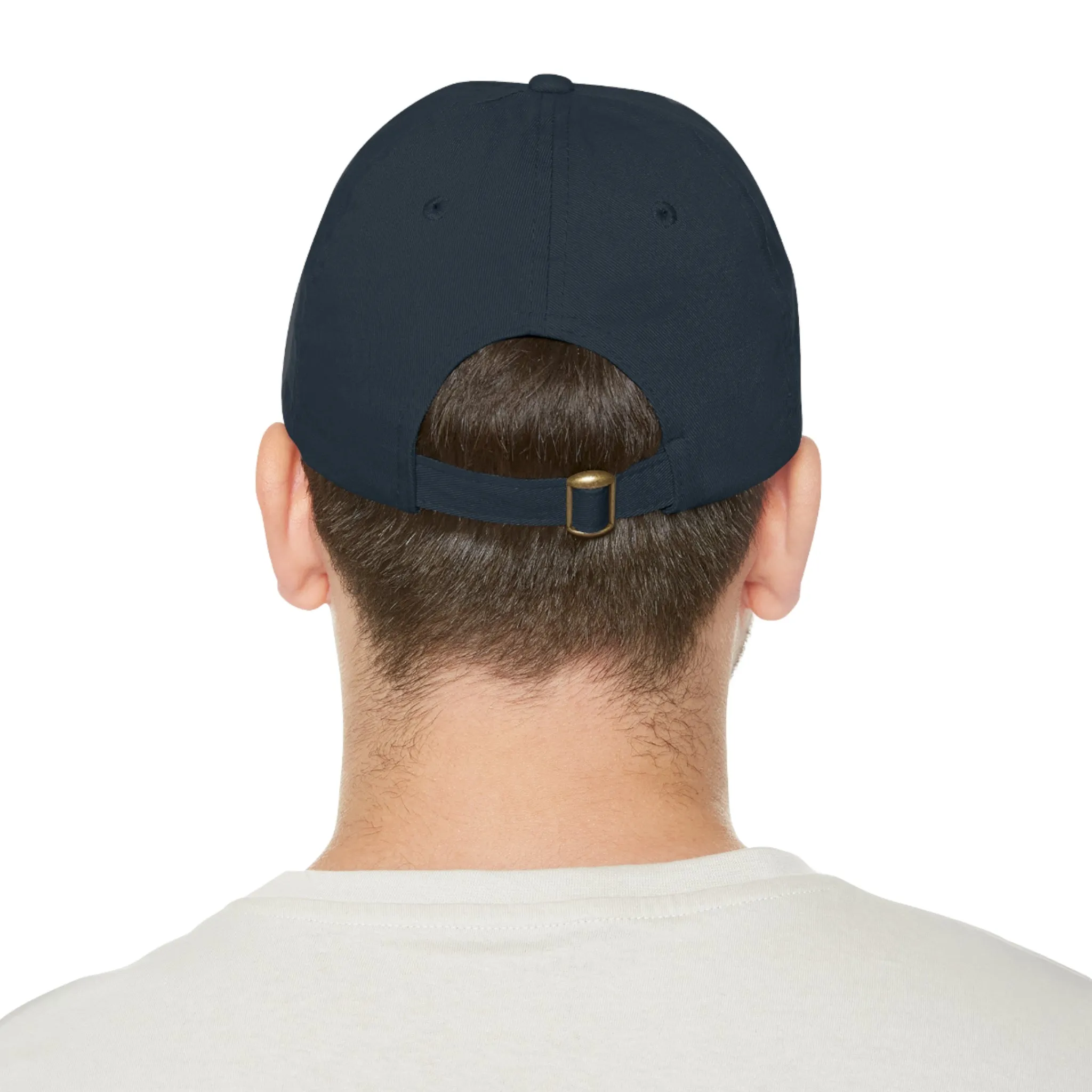 Hey Balloons Logo Dad Hat with Leather Patch (Rectangle)