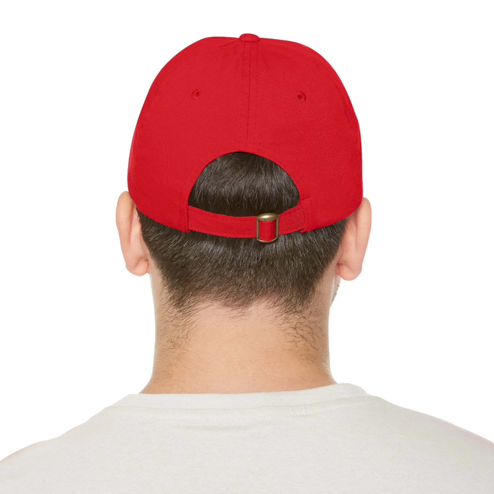 Hey Balloons Logo Dad Hat with Leather Patch (Rectangle)