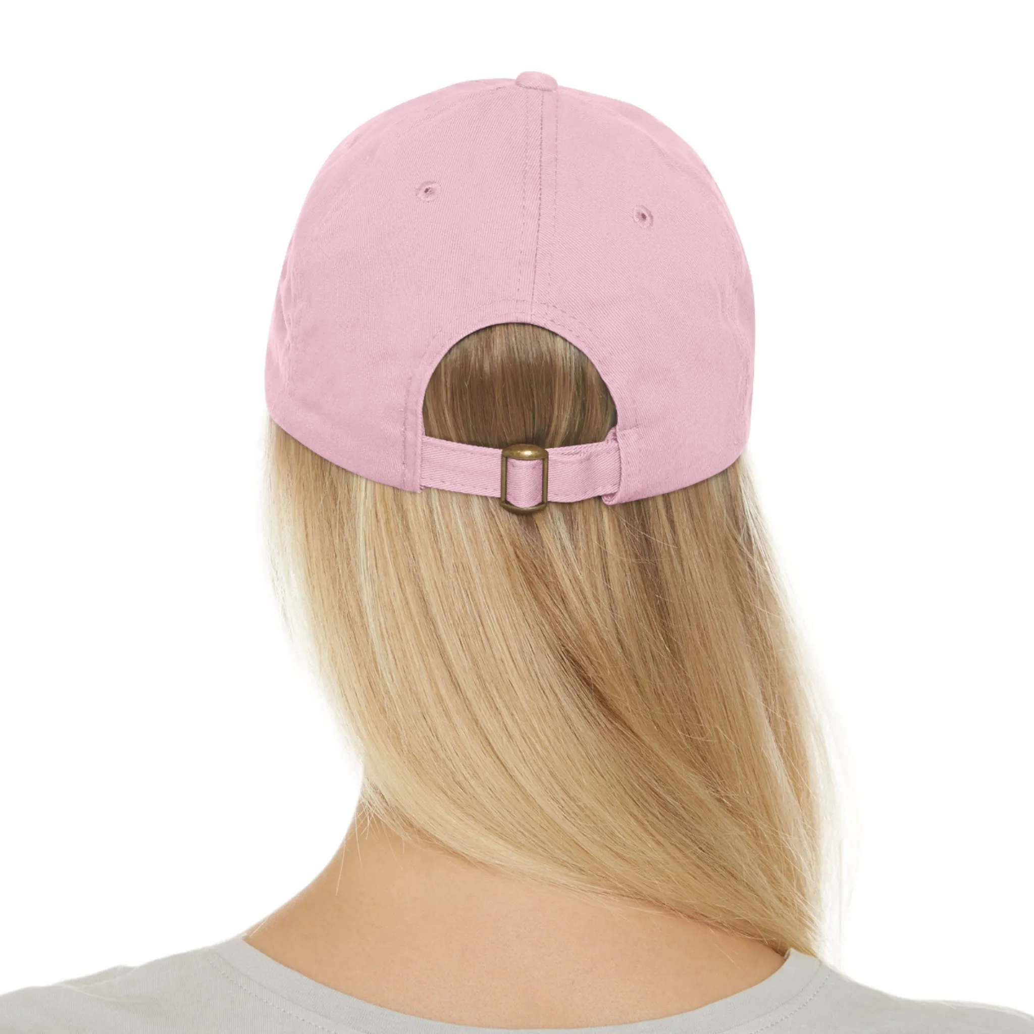 Hey Balloons Logo Dad Hat with Leather Patch (Rectangle)