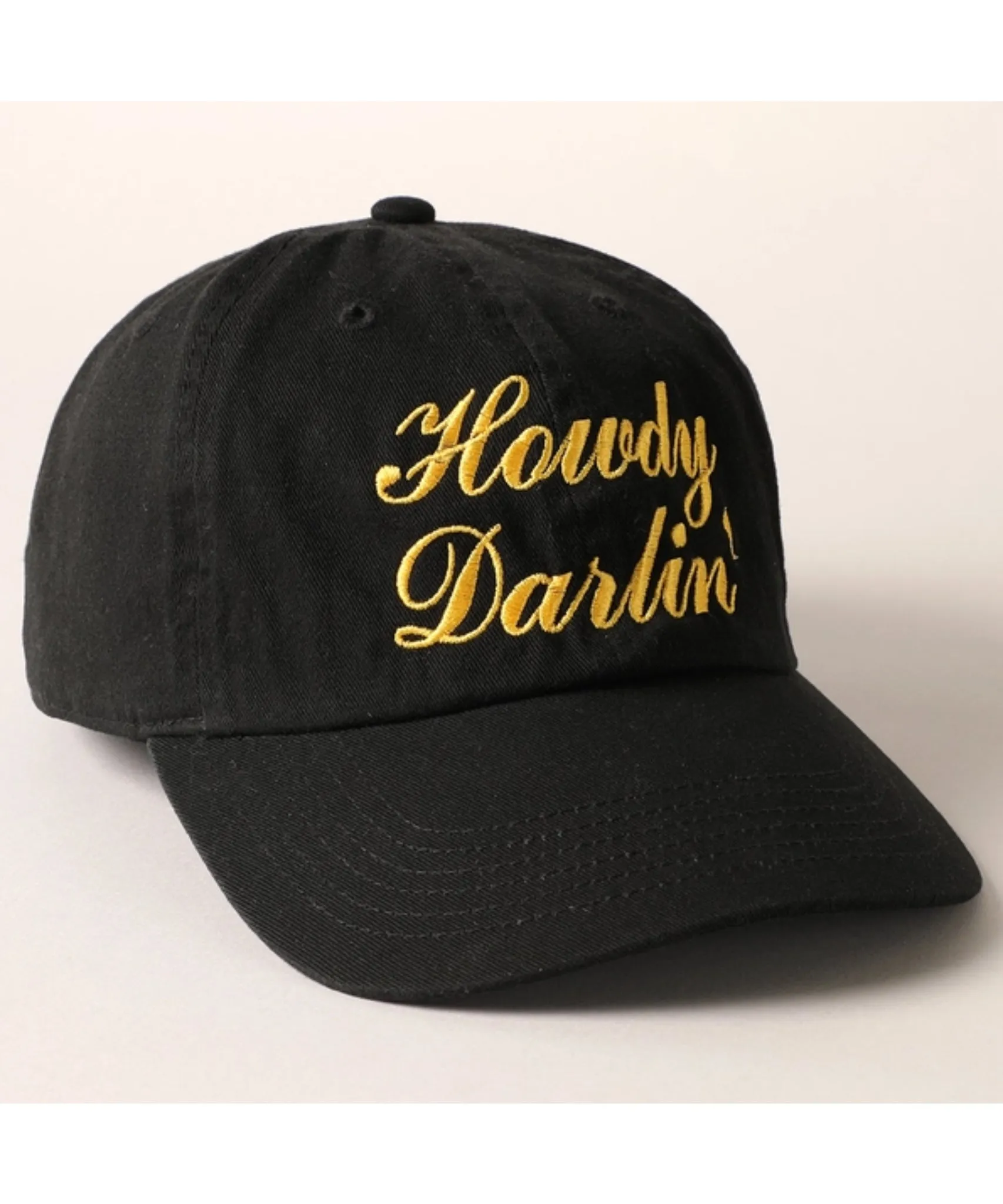 Howdy Darlin' Ball Cap - Black