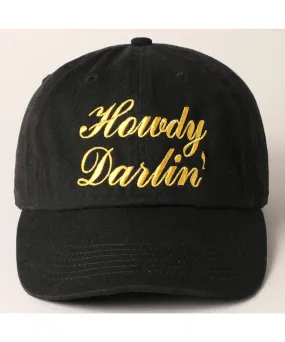 Howdy Darlin' Ball Cap - Black
