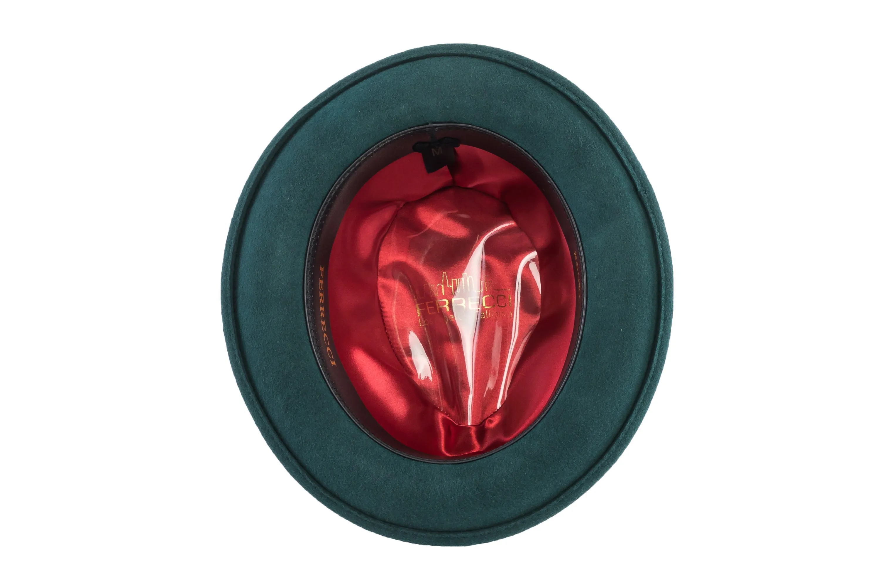 Hunter Green Brooks Trilby 100% Australian Wool Crushable Hat
