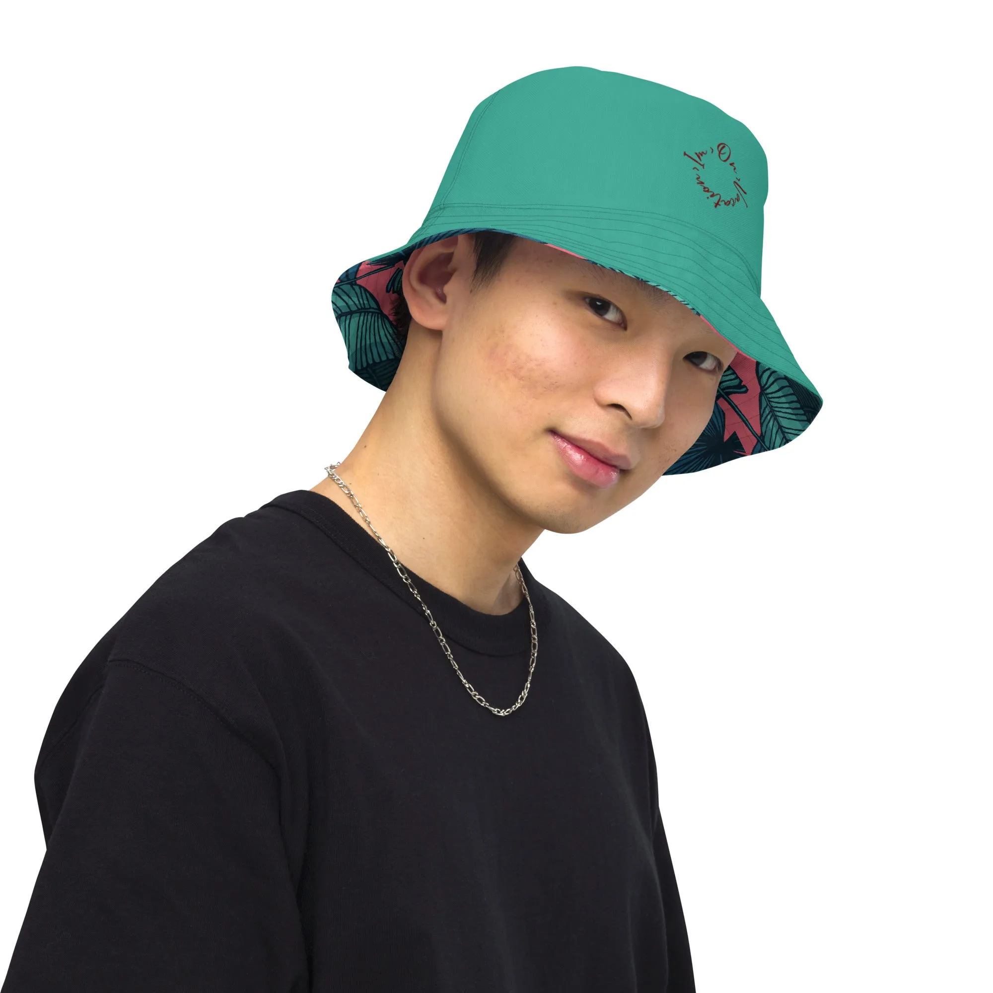 I.O.V-SPS24-Tropics Pink Reversible bucket hat