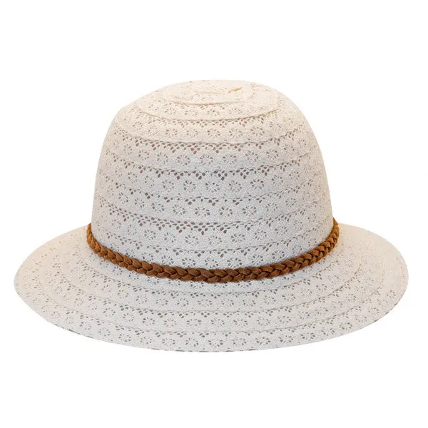 Jeanne Simmons - Poly-Cotton Lace Cloche Hat