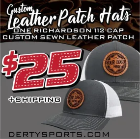 Leather Collection - A Custom Leather Patch Hat Special $25