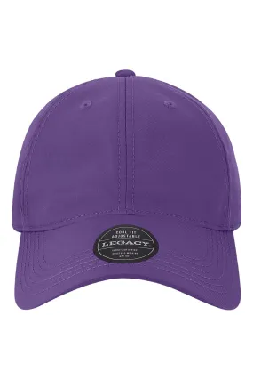Legacy Mens Cool Fit Moisture Wicking Adjustable Hat - Purple