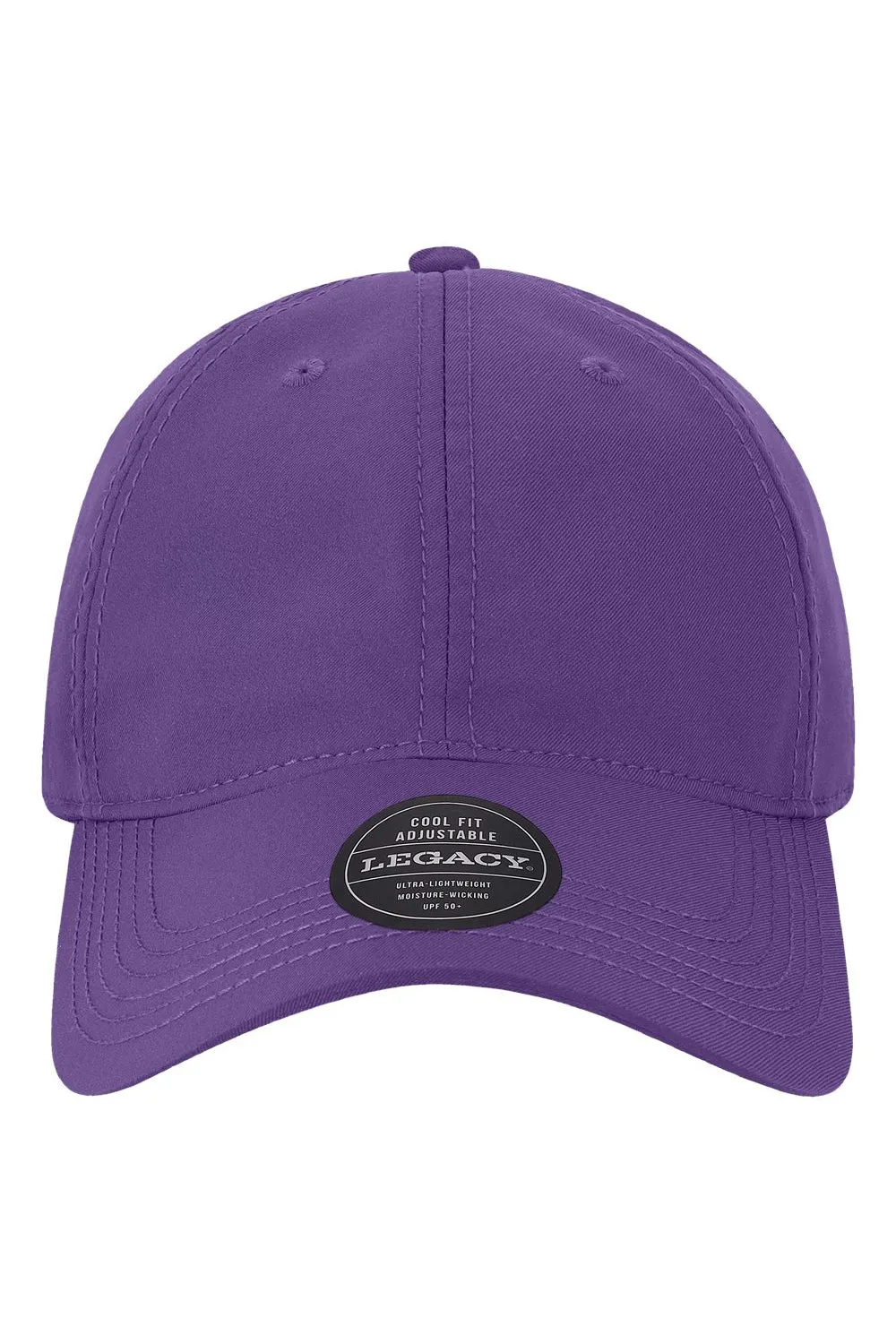 Legacy Mens Cool Fit Moisture Wicking Adjustable Hat - Purple