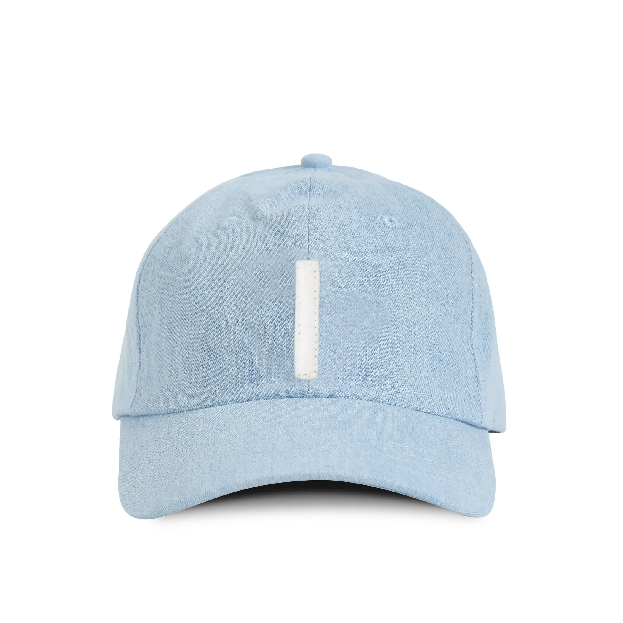 Letter I Baseball Hat Denim