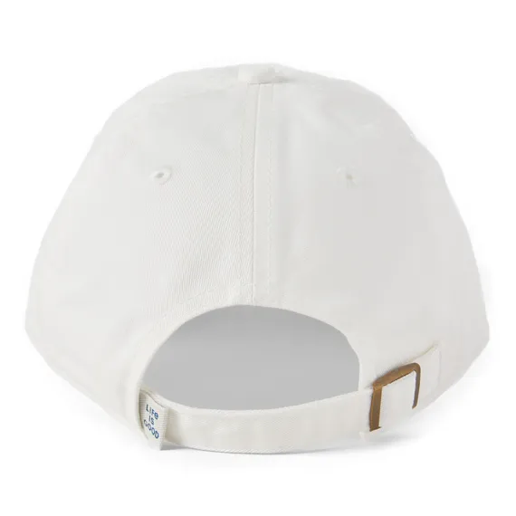 Life is Good Chill Cap Heart Daisy Turtle CLOUD WHITE