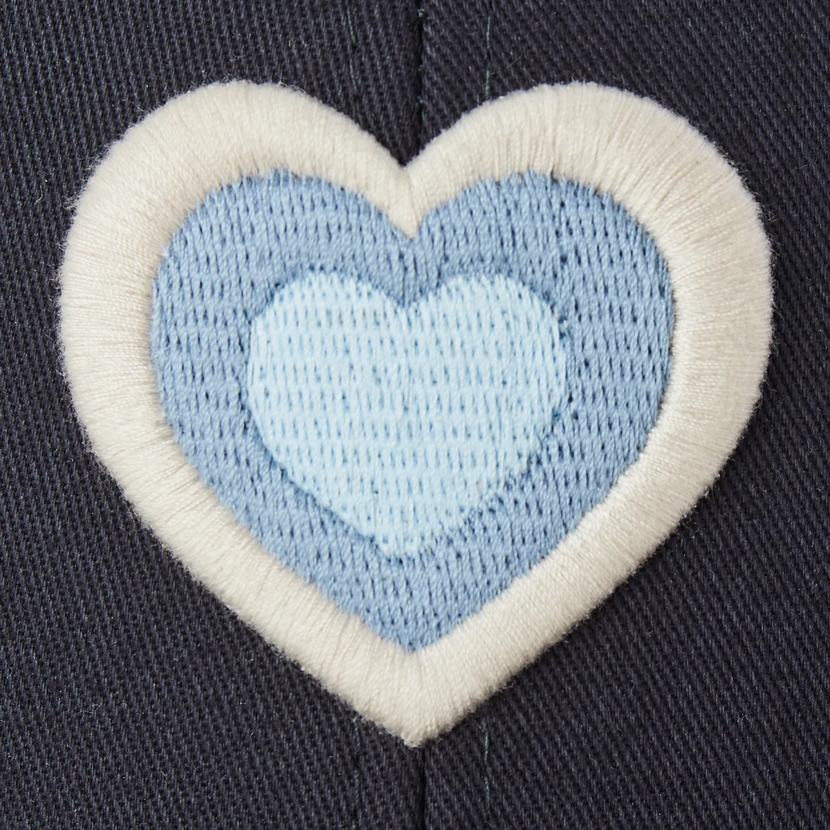Life is Good Heart Trucker Clean Hat, Jet Black