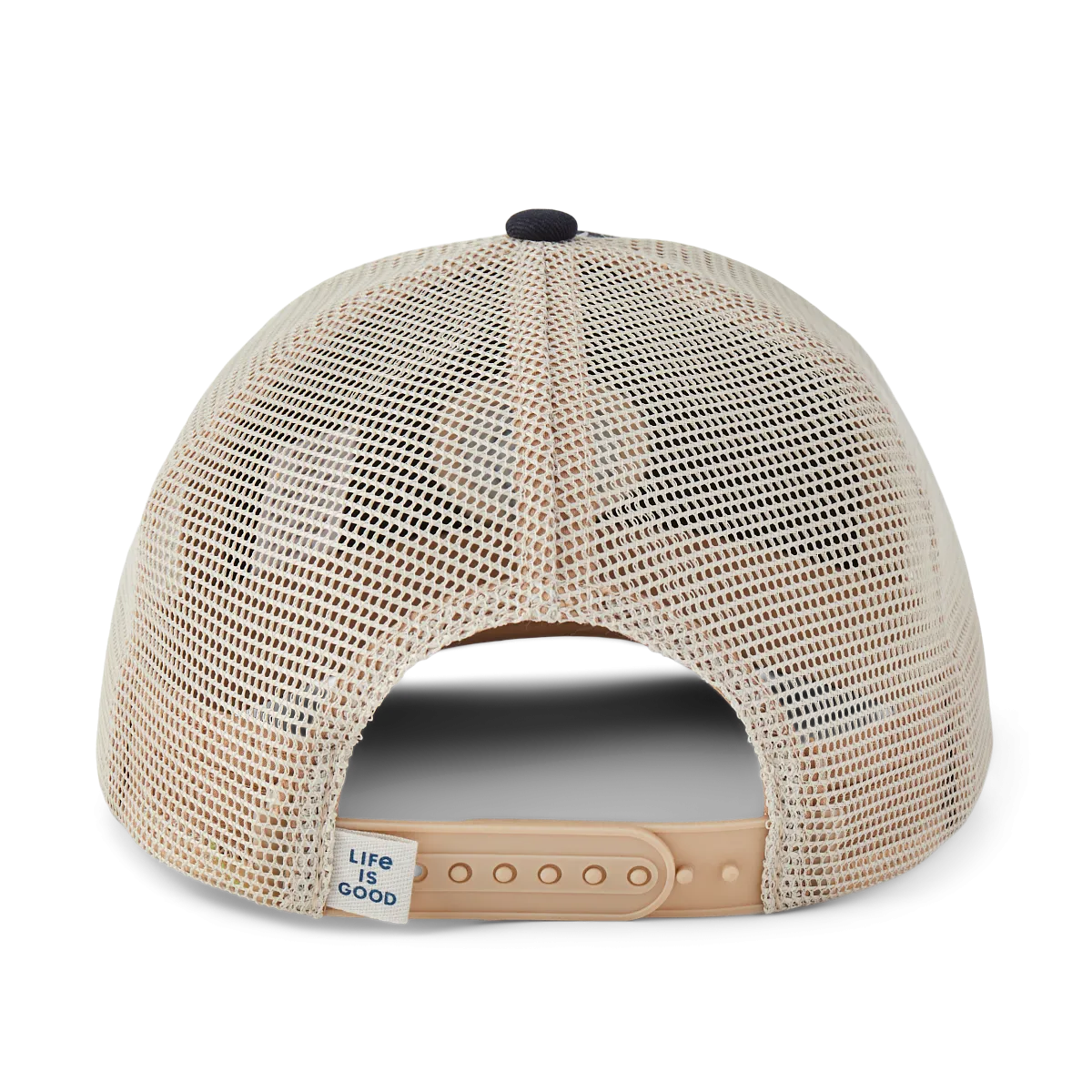 Life is Good Heart Trucker Clean Hat, Jet Black