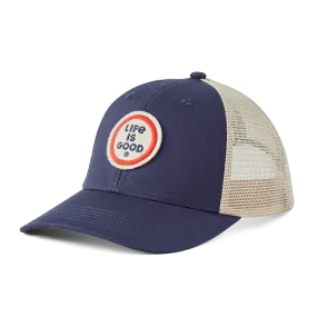Life is Good LIG Coin Trucker Clean Hat, Darkest Blue