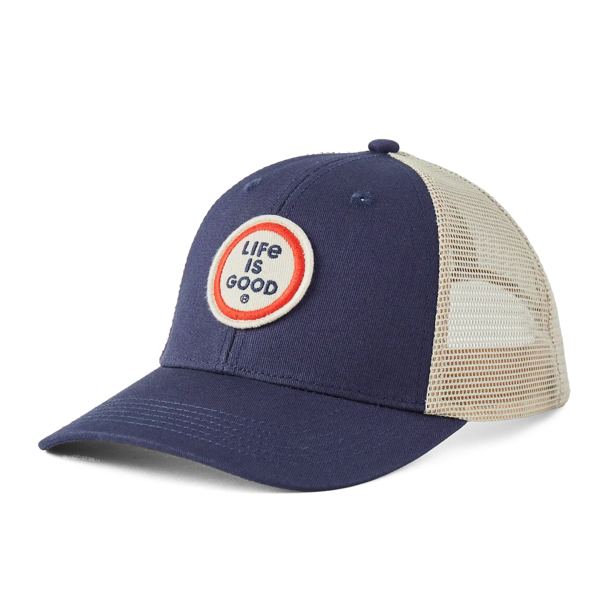 Life is Good LIG Coin Trucker Clean Hat, Darkest Blue