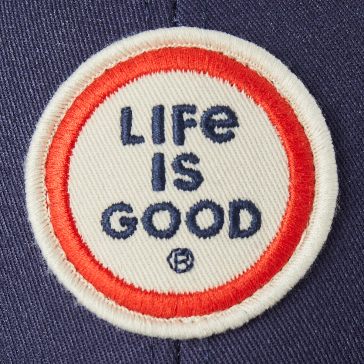 Life is Good LIG Coin Trucker Clean Hat, Darkest Blue