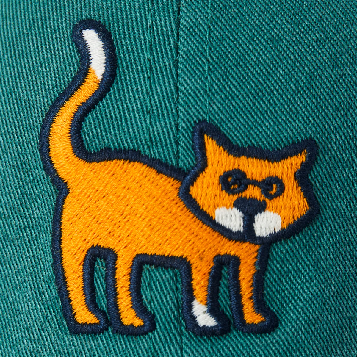 Life is Good Vintage Standing All Cat Chill Cap, Spruce Green